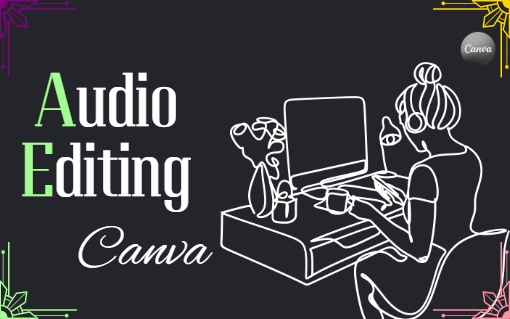 The Canva audio editor