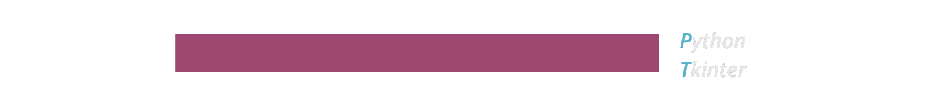 Python Tkinter section